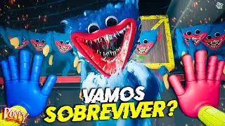 ESCAPANDO DO ATAQUE DE VÁRIOS HUGGY WUGGY ! - Poppy Playtime Hackeando │ big boss joga
