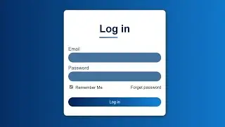 Log in Form using  HTML and CSS.