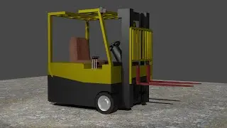 Blender 3D Forklift Modelleme