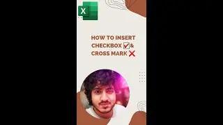 How to insert checkbox ☑️ and cross mark ❌ in Excel