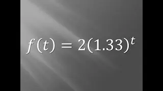 Exponential Function Word Problem 1