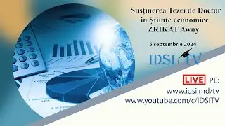 05.09.24, 13:00 | Susţinerea Tezei de Doctor în Știinţe economice - ZRIKAT Awny