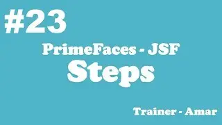 PrimeFaces - JSF Tutorial || Step Menu  in PrimeFaces using Netbeans IDE || Part-23