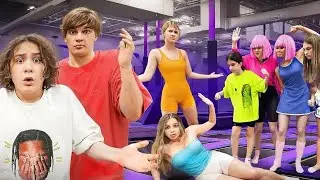 Плохие девчонки устроили разборки🤯 24 часа на батуте🤩 #vkvideo