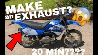 Make a DIY Dirtbike/Motorcycle Exhaust for cheap!