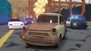 Catching Ace the Lemon Car - Sergeant Cooper the Police Car 2 | Police Chase Videos For Children