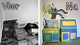 Kleurrijke MAKE-OVER van mijn rommelkamer!