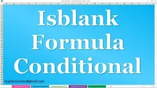 How to Find Blanks using Conditional Formatting ISBLANK formula in MS Excel 2016