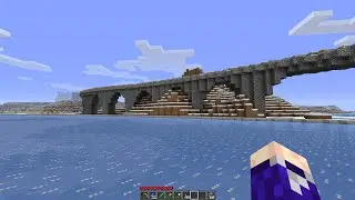 Bridge Building in Beta Minecraft on the Back to Beta server
