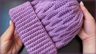 EASY TO CROCHET BEANIE HAT FOR WOMEN😍😍😍