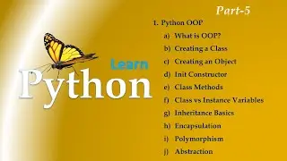 Python OOPs Concepts in 4 Minutes | Object-Oriented Programming | Learn Python Fast for Beginners