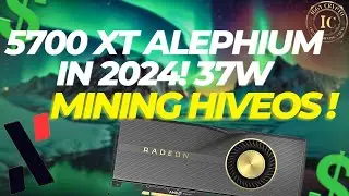 5700 XT Alephium Mining HiveOS in 2024! 37w