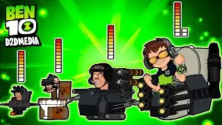 Skibidi Toilet 1-59 All Season: Skibidi Toilets Characters Power & Size Comparison | Ben 10 