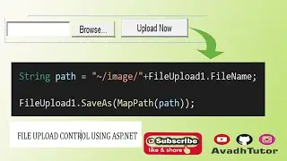 how to upload file in asp.net | file upload control in asp.net | asp.net for beginners