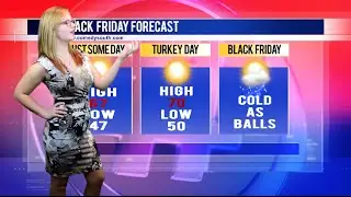 News Anchor Says Black Friday Will Be Cold As Balls!