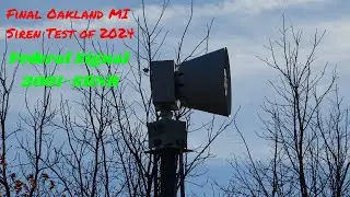 Federal Signal 2001 SRNB Siren Test (11/2/24)