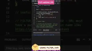 PHP FILTER_VALIDATE_URL Filter 