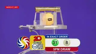 [LIVE] PCSO 9:00 PM Lotto Draw - March 27, 2025