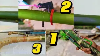 3 simple ideas for making a bamboo slingshot at home - DIY Bamboo Slingshot