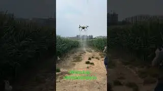 JT40 agricultural fumigation drone with atomization nozzles for corn spraying #drone
