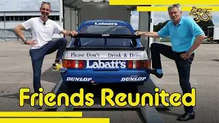 Tiff back on track in a Sierra RS500 Cosworth Touring Car (old Top Gear spec)