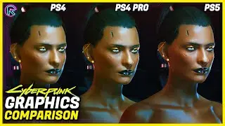 Cyberpunk 2077 Graphics Comparison - PS4 vs PS4 Pro vs PS5