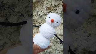 В'язаний сніговик Сніговик гачком 