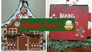 Gorgeous Gingerbread House!Made from cardboard!