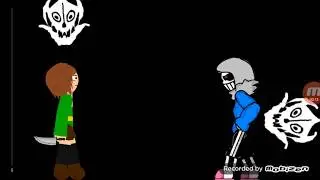 Битва с DustTale Sans