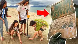 Achamos OURO e um COMPUTADOR na praia! Detector de Metais REAL!