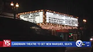 Coming soon to the Landmark Theatre: A new marquee outside and new seats inside