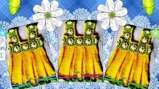 Ромашка в квадрате Вязание крючком