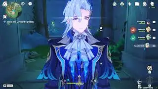 Genshin Impact: Solve the Orthant's puzzle at East Slopes of Mont Automnequi,  Fontaine