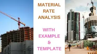 Material Rate Analysis | Example with Template