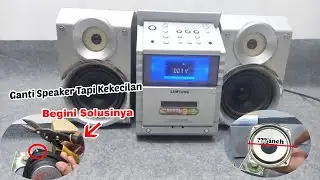 Cara Mengukur Speaker dan Cara Memasang Woofer Speaker Pasif Samsung