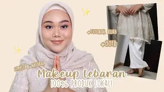 MAKEUP LEBARAN NATURAL DAN SIMPLE + OOTD dan lokal semua:p :)
