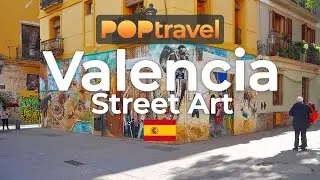 Walking in VALENCIA / Spain 🇪🇸- Street Art - 4K 60fps (UHD)