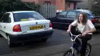 Lawnswood Idiot Falls Off His Bike
