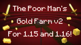 Random's Gold Farm v2 - Minecraft Gold/XP farm Java 1.15+ (READ FULL DESCRIPTION)