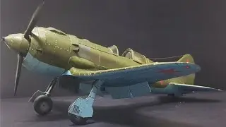 Soviet experimental fighter aircraft Polikarpov I-185. Paper model. Scale 