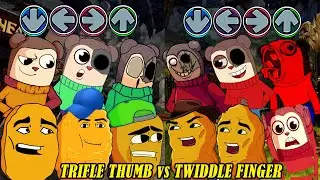 FNF NEW Twiddle Finger vs Trifle Thumb All Phases sings Friends To Your End | Twiddle Finger Mods