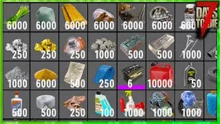 How To Get EVERY RESOURCE In 7 Days To Die 2023