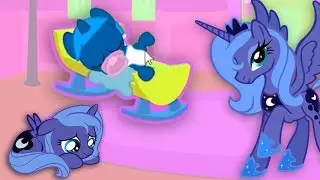 My Little Pony.Pocket pony Princess Luna. Cartoon game for kids. My little pony