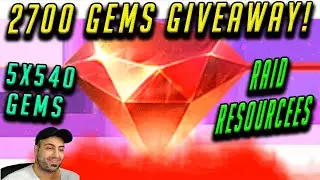 2700 GEMS GIVEAWAY AND RESOURCES FOR RAID SHADOW LEGENDS