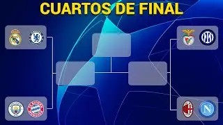 ASÍ se JUGARÁN los CUARTOS DE FINAL de la UEFA CHAMPIONS LEAGUE 2022/2023