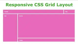 Responsive grid layout html CSS _04.| Amin Coding