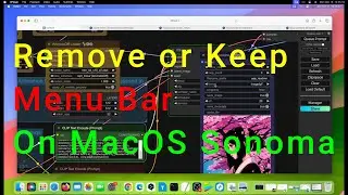 How to Remove or Keep Menu Bar in Full Screen Mode on MacOS Sonoma
