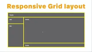Responsive grid layout-05 html CSS.| Amin Coding.