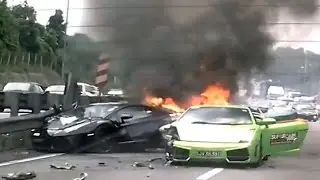 Insane Exotic Car Crashes  [NEW] HD