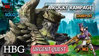 [NS] MHRise Sunbreak | M3★ HBG Garangolm 8:18 Solo ガランゴルム ヘビィボウガン | A Rocky Rampage | GAMEPLAY